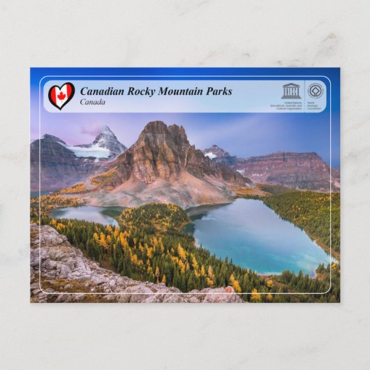 UNESCO WHS - Kanadische Rocky Mountain Parks Postkarte (Vorderseite)