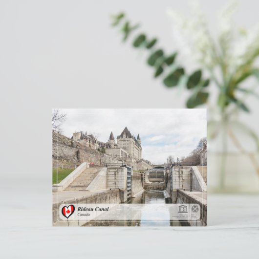 UNESCO WHS - Kanal Postkarte (Stehend Vorderseite)