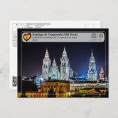 UNESCO WHS - Kathedrale von Santiago de Compostela Postkarte (Vorne/Hinten)