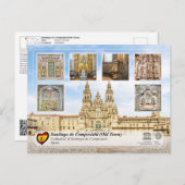 UNESCO WHS - Kathedrale von Santiago de Compostela Postkarte (Vorne/Hinten)