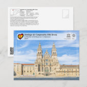 UNESCO WHS - Kathedrale von Santiago de Compostela Postkarte (Vorne/Hinten)
