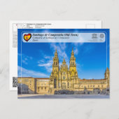 UNESCO WHS - Kathedrale von Santiago de Compostela Postkarte (Vorne/Hinten)