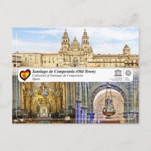 UNESCO WHS - Kathedrale von Santiago de Compostela Postkarte