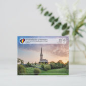 UNESCO WHS - Kirche des Heiligen Archangels Plopis Postkarte (Stehend Vorderseite)