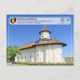 UNESCO WHS - Kirchen Moldawiens - Probota Postkarte