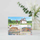 UNESCO WHS - Kirchen von Moldawien - Patrauti Postkarte (Stehend Vorderseite)