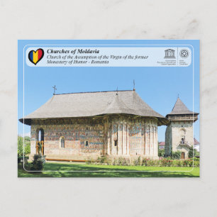 UNESCO WHS - Kirchen von Moldawien - Spaß Postkarte