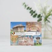 UNESCO WHS - Kirchen von Moldawien - Spaß Postkarte (Stehend Vorderseite)
