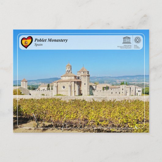 UNESCO WHS - Kloster Poblet Postkarte (Vorderseite)