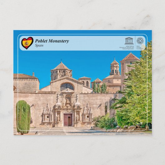 UNESCO WHS - Kloster Poblet Postkarte (Vorderseite)