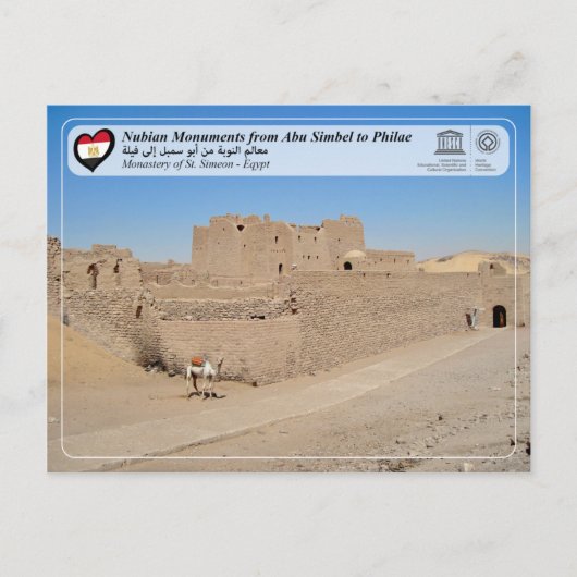 UNESCO WHS - Kloster St. Simeon Postkarte (Vorderseite)