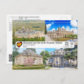 UNESCO WHS - Kloster und Ort der Escurial Postkarte (Vorne/Hinten)