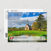 UNESCO WHS - Landschaft von Grand Pré Postkarte (Vorne/Hinten)