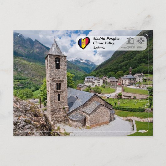 UNESCO WHS - Madriu-Perafita-Claror Valley Postkarte (Vorderseite)