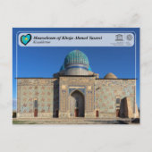 UNESCO WHS - Mausoleum von Khoja Ahmed Yasawi Postkarte (Vorderseite)