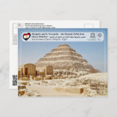 UNESCO WHS - Memphis - Pyramide von Djoser Postkarte (Vorne/Hinten)