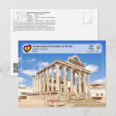 UNESCO WHS - Mérida - Tempel der Diana Postkarte (Vorne/Hinten)