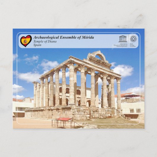 UNESCO WHS - Mérida - Tempel der Diana Postkarte (Vorderseite)