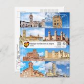 UNESCO WHS - Mudejar Architektur von Aragon Postkarte (Vorne/Hinten)