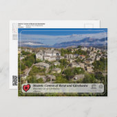 UNESCO WHS - Museum-Stadt Gjirokastra Postkarte (Vorne/Hinten)