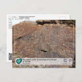 UNESCO WHS - Petroglyphen von Tanbaly Postkarte (Vorne/Hinten)