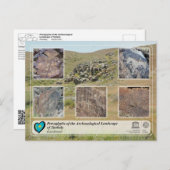 UNESCO WHS - Petroglyphen von Tanbaly Postkarte (Vorne/Hinten)