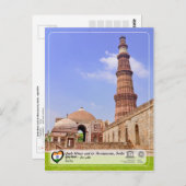 UNESCO WHS - Qutb Minar und seine Denkmäler, Delhi Postkarte (Vorne/Hinten)