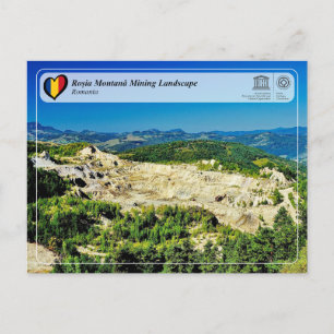 UNESCO WHS - Roșia Montană Bergbaulandschaft Postkarte