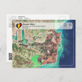 UNESCO WHS - Satellitenansicht des Donaudeltas Postkarte (Vorne/Hinten)