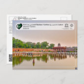 UNESCO WHS - Shalamar Gardens - شالامار باغ Postkarte (Vorne/Hinten)