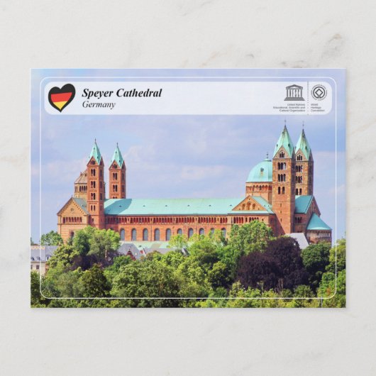 UNESCO WHS - Speyer Cathedral Postkarte (Vorderseite)