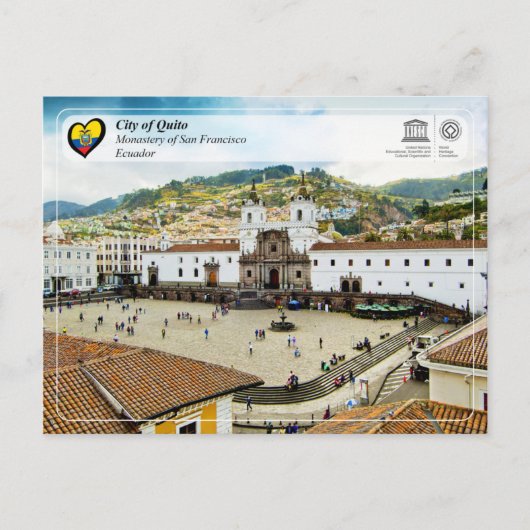 UNESCO WHS - Stadt Quito Postkarte (Vorderseite)