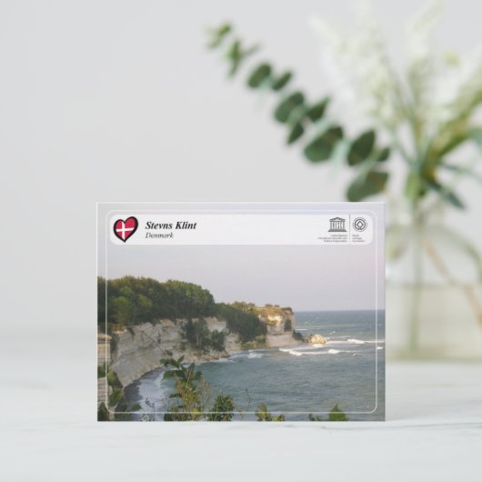 UNESCO WHS - Stevns Klint Postkarte (Stehend Vorderseite)