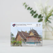 UNESCO WHS - Town of Luang Prabang - ຫລວງພະບາງ Postkarte (Stehend Vorderseite)