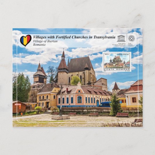 UNESCO WHS - Village of Biertan (Briefmarke Editio Postkarte (Vorderseite)
