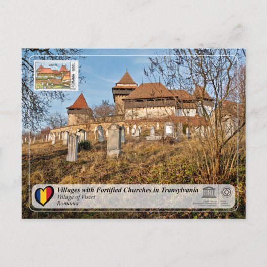 UNESCO WHS - Village of Viscri (Briefmarke Edition Postkarte (Vorderseite)