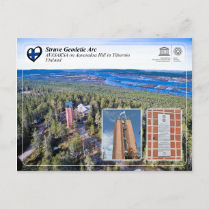 UNESCO WHStruve Geodetic Arc AVASAKSA Aavasaksa Postkarte