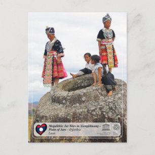 UNESCO - Xiengkhuang - Schlichter Jars - ທົ່ ງ ໄ ຫ Postkarte