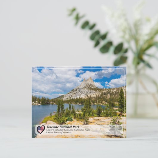 UNESCO - Yosemite NP - Domgipfel Postkarte (Stehend Vorderseite)