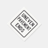 Uneven Pavement Ends Paper Napkins Serviette (Ecke)