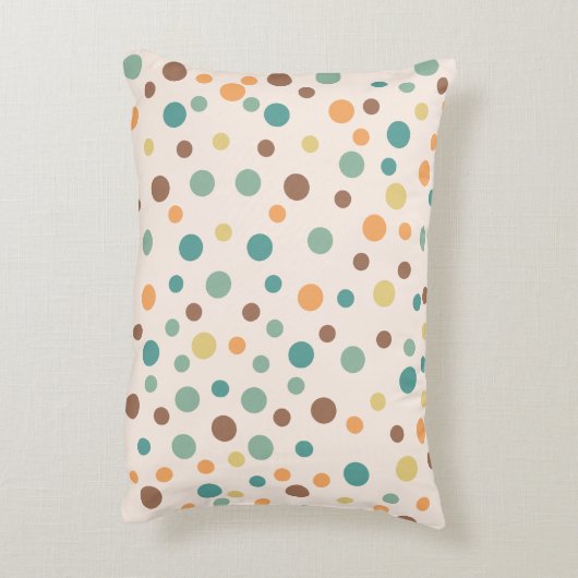 Uneven Scattered Polka Dot Vector Nahtloses Muster Dekokissen (Rückseite(Vertikal))