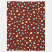 Uneven Scattered Polka Dot Vector Nahtloses Muster Fleecedecke (Vorderseite)