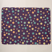 Uneven Scattered Polka Dot Vector Nahtloses Muster Sherpadecke (Vorderseite (Horizontal))