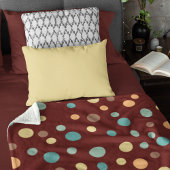 Uneven Scattered Polka Dot Vector Nahtloses Muster Sherpadecke