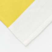 Uneven Streifen - gelb und weiß Fleecedecke (Ecke)