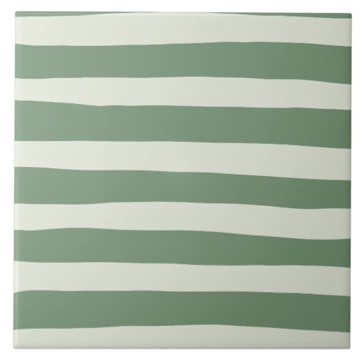 Uneven Streifen - grün Fliese (Vorderseite)