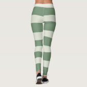 Uneven Streifen - grün Leggings (Rückseite)
