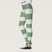 Uneven Streifen - grün Leggings (Links)