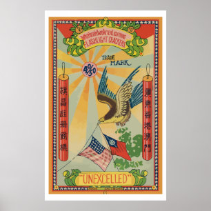 Unexcelled (Vintager chinesischer Firecracker) Poster