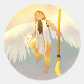 Unexpected buddy runder aufkleber